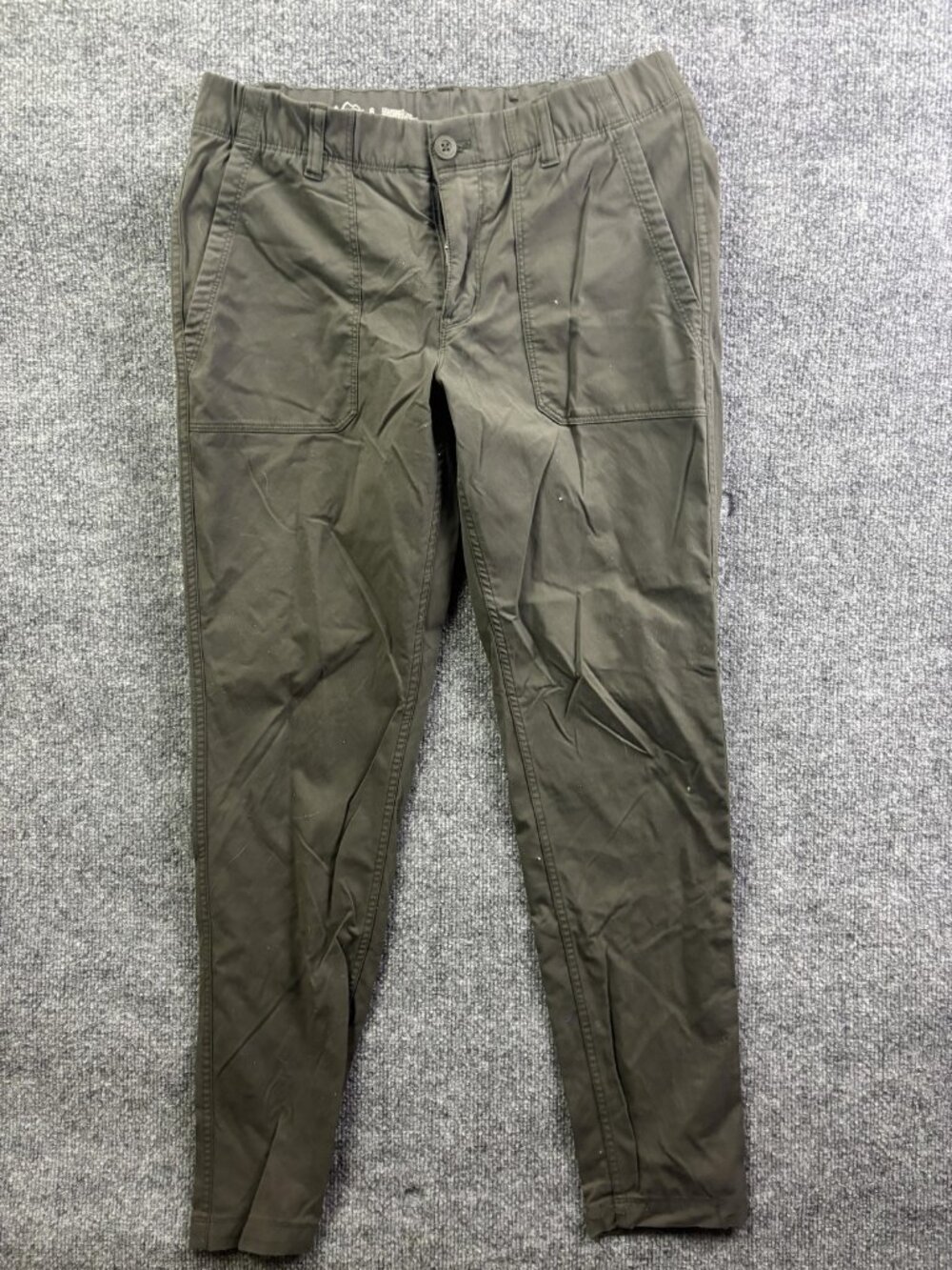REI Co-op Chino Pants Womens 8 Green Nylon Stretch Travel Casual Lightweight